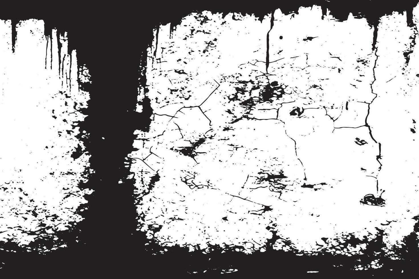 Rough Grunge Texture in Black on White Ultra HD High Resolution Overlay Dirty Monochrome Grunge Texture in Black on White for High Res Background vector