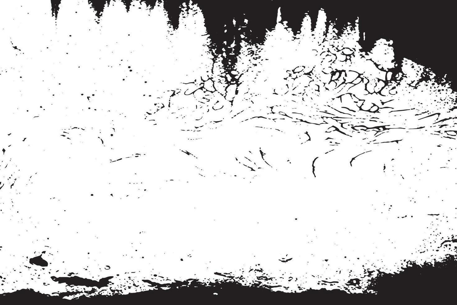 High Resolution Black and White Grunge Texture Overlay on White UHD Design vector