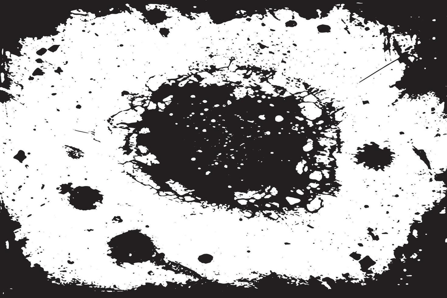 Rough Distressed Black Grunge Texture on White Background UHD Overlay Design vector