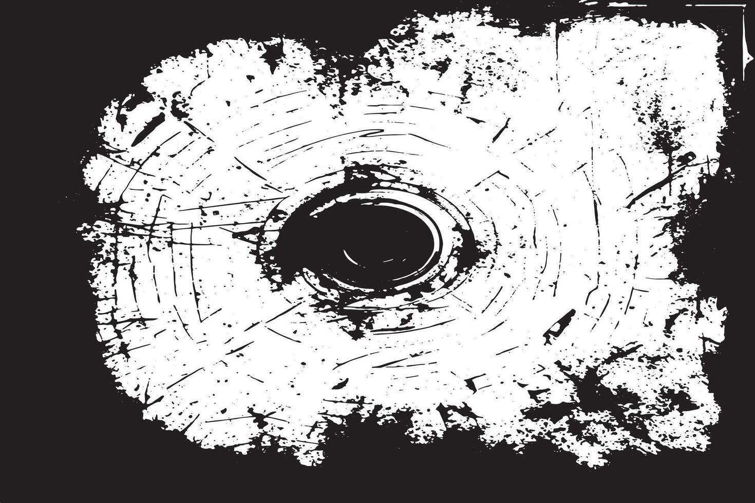 Black and White Monochrome Grunge Texture Overlay on White Background Ultra HD vector