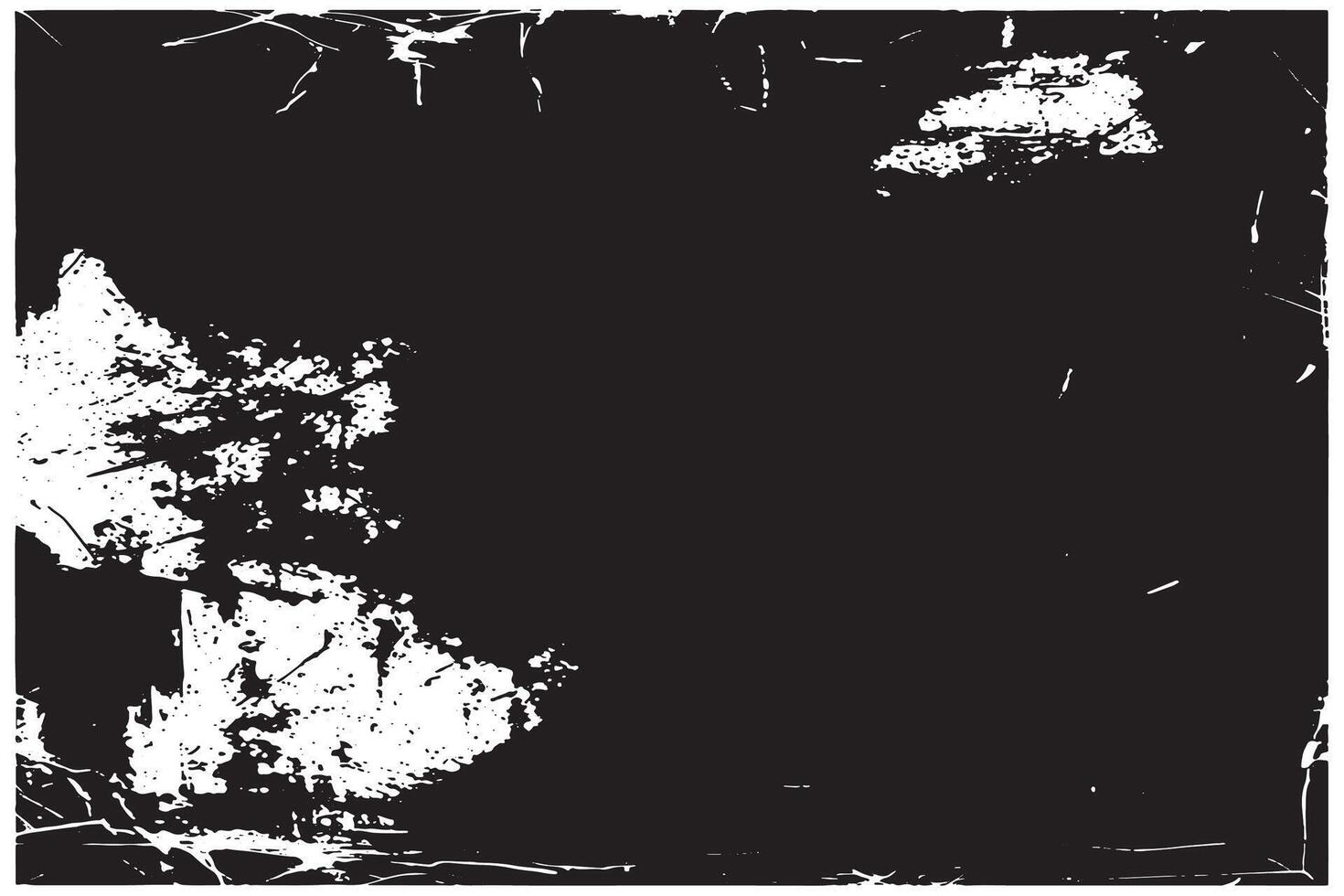Black Rough Distressed Grunge Texture on White Background UHD Texture Overlay High Resolution Black Grunge Texture Overlay on White Monochrome Background vector
