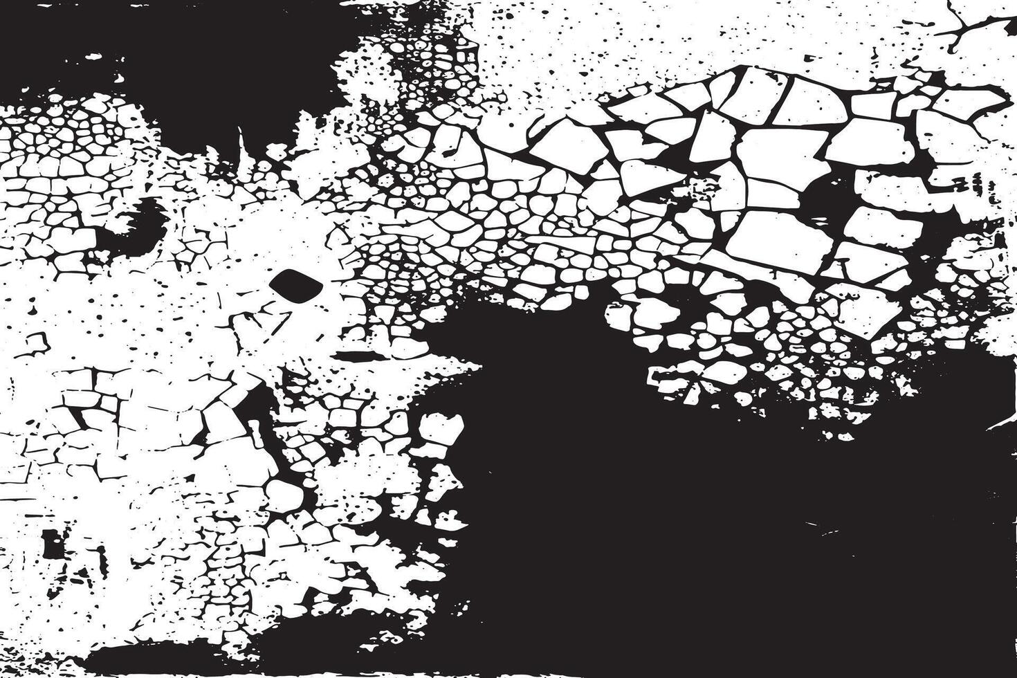 Dirty Monochrome Grunge Texture in Black on White Background Ultra HD Overlay vector