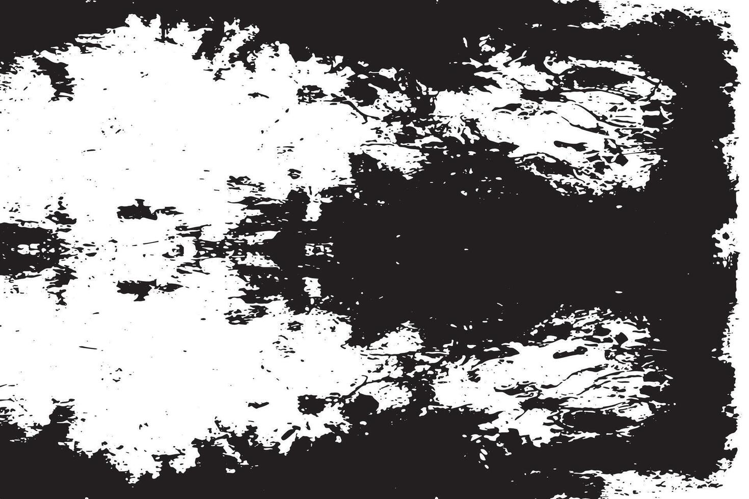 Rough Black Grunge Texture Overlay on White Monochrome Background UHD vector