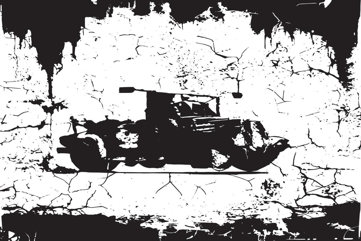 Black Grunge Overlay on White Monochrome Texture for Ultra HD High Resolution vector