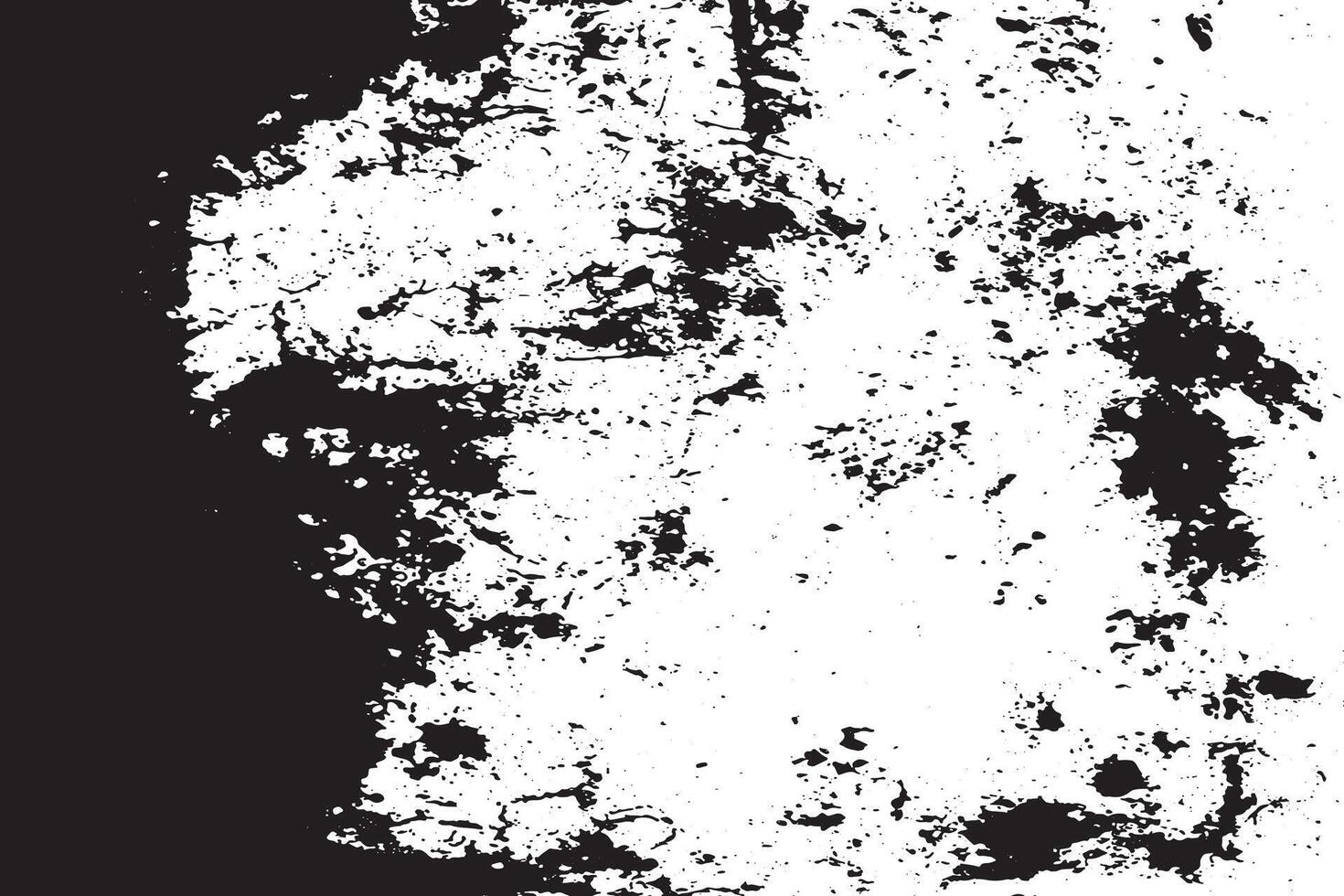 Black Rough Grunge Texture on White for Ultra HD Overlay High Resolution vector