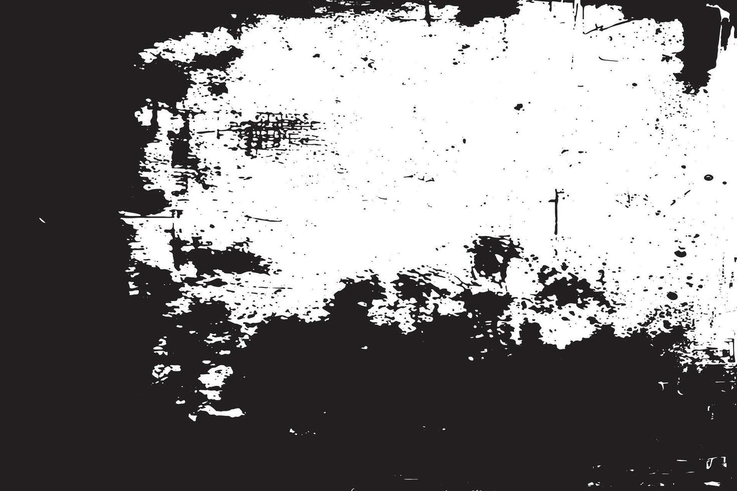 High Resolution Black Grunge Texture Overlay on White Monochrome Background vector