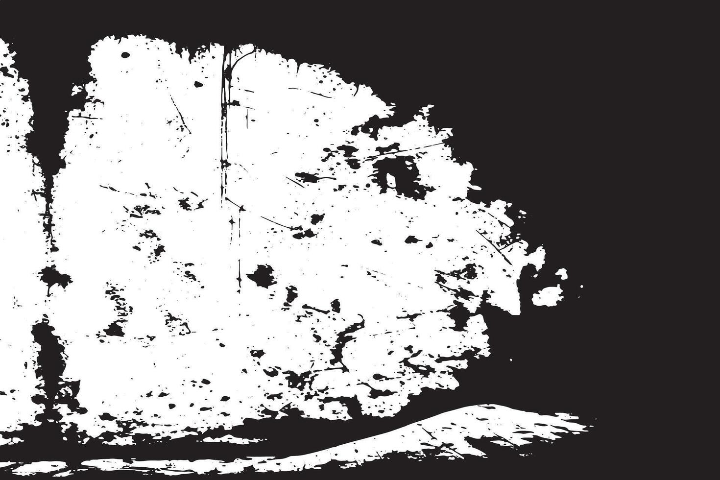 Black Rough Grunge Texture on White Background Ultra HD High Resolution Dirty Monochrome Grunge Texture Overlay in Black on White for High Res Overlay vector