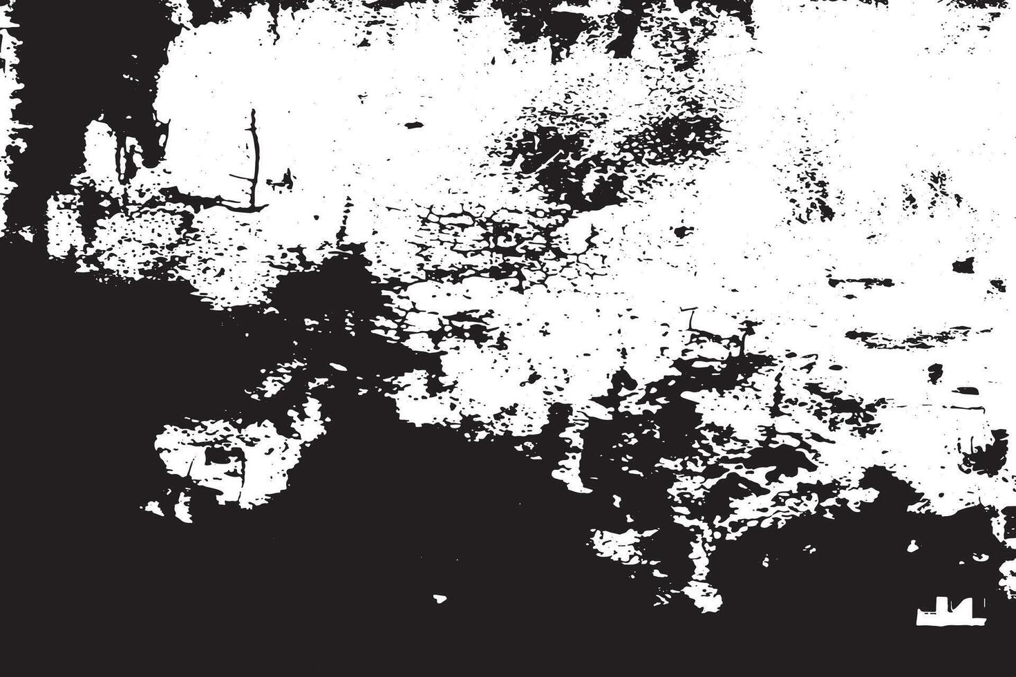 Dirty Monochrome Grunge Texture Overlay in Black on White for Ultra HD vector
