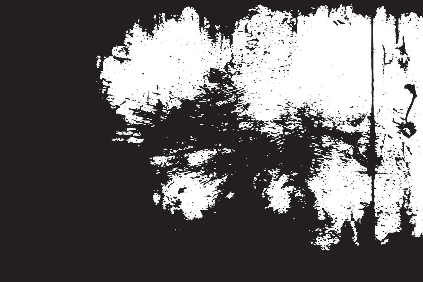 High Resolution Black and White Grunge Texture Overlay on White UHD Design vector