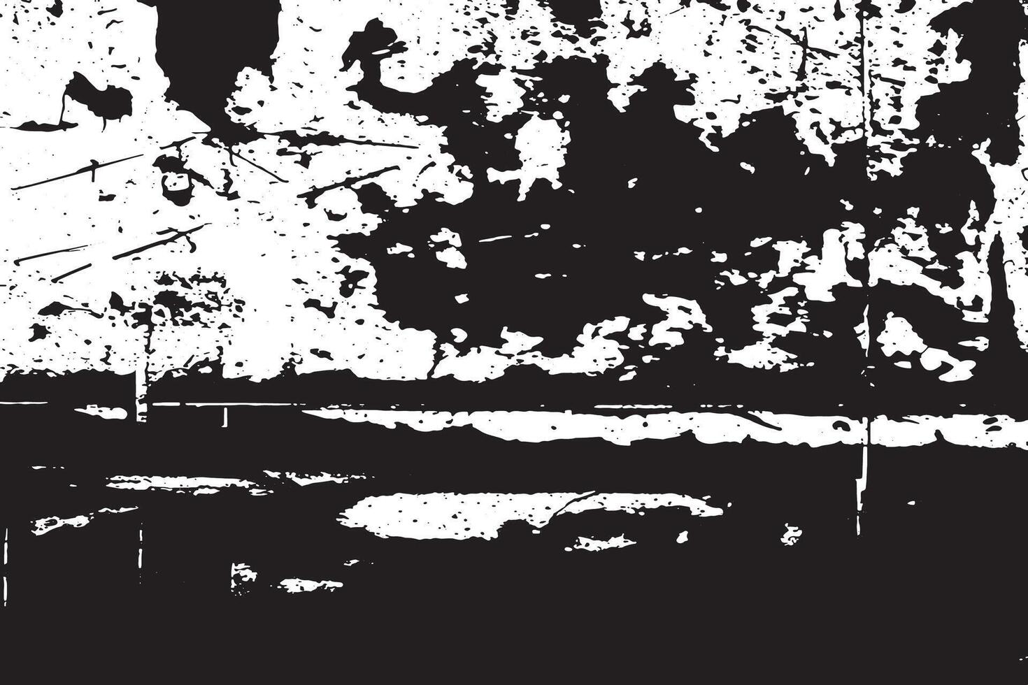 Rough Grunge Texture in Black on White Ultra HD High Resolution Overlay vector