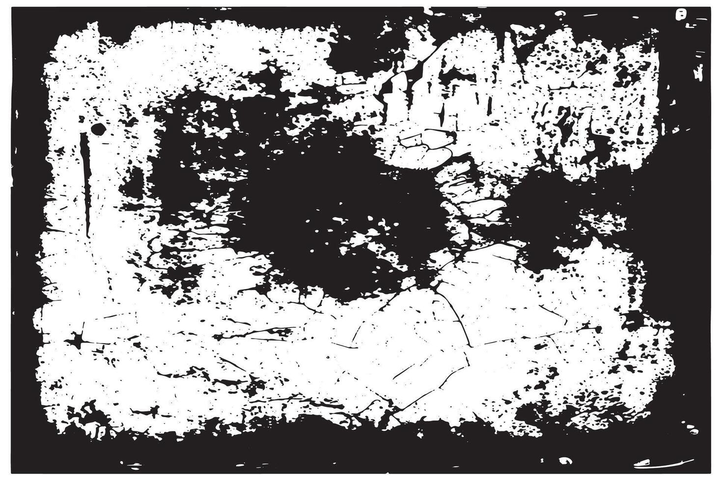 Ultra HD Black and White Grunge Texture Overlay on White High Resolution vector