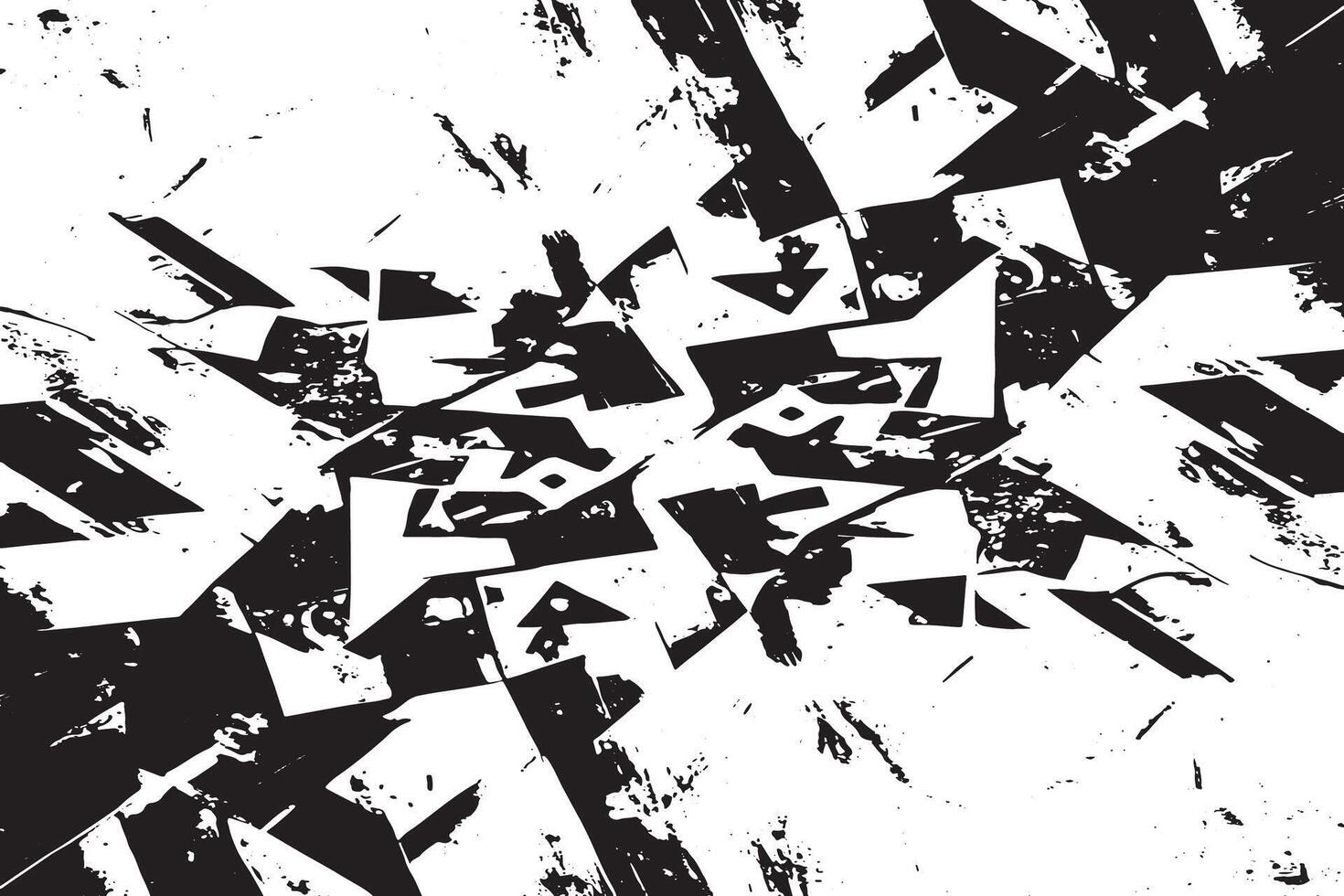 High Resolution Black Grunge Overlay on White Monochrome Texture UHD vector