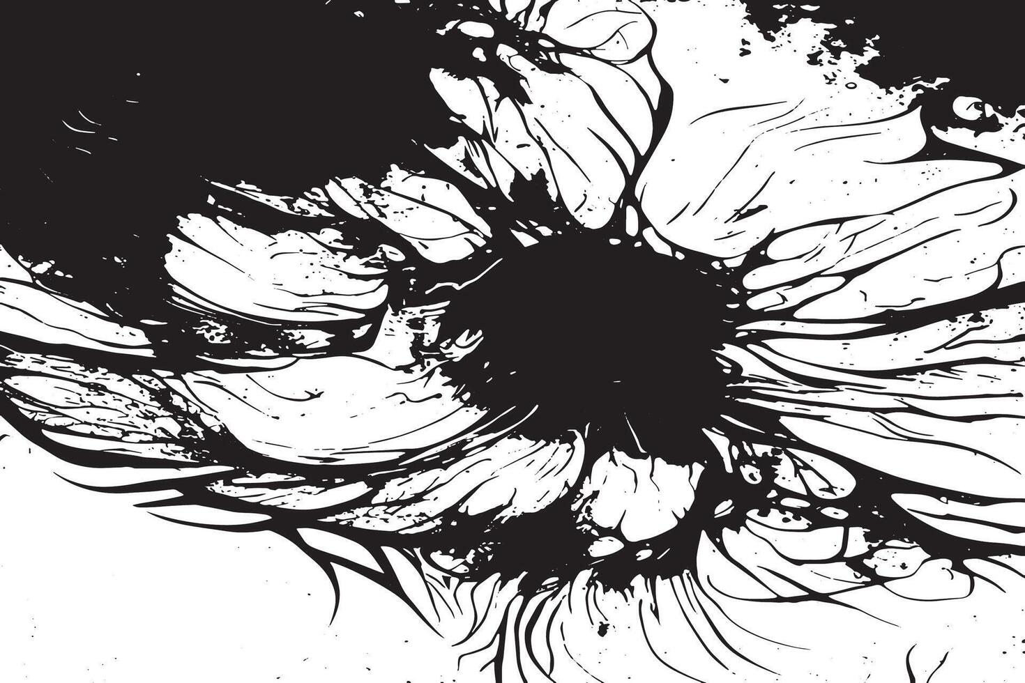 Rough Dirty Grunge Texture in Black on White for Overlay Ultra HD Texture vector