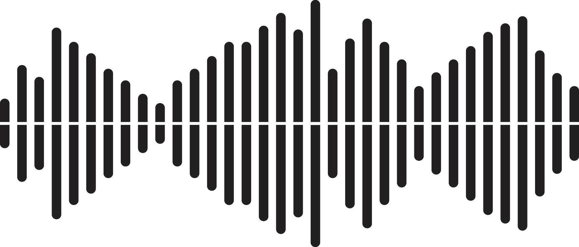 Audio Wave, Sound Line Icon vector