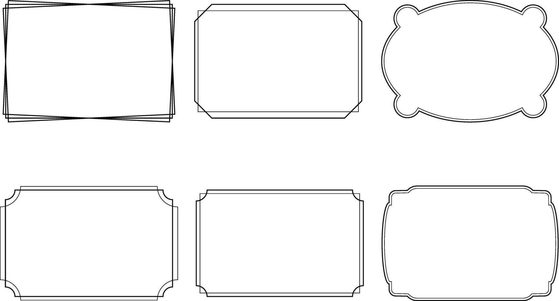 Stylish, Clean Frame, Border Line vector