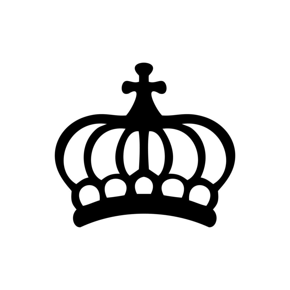 crown icon is black vector