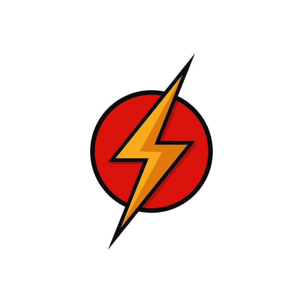 Electric Bolt and Thunder Energy Icon vector
