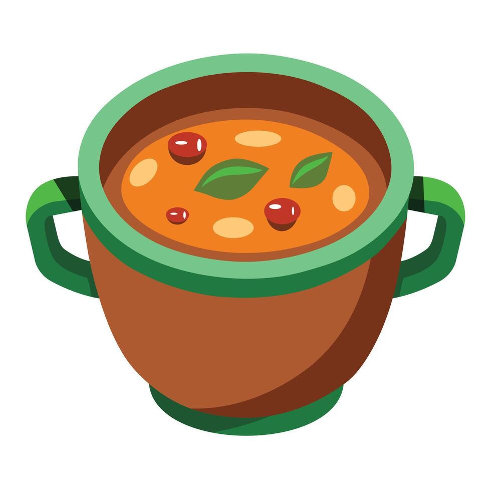 Illustration of Stew Cup Isolated on white vector