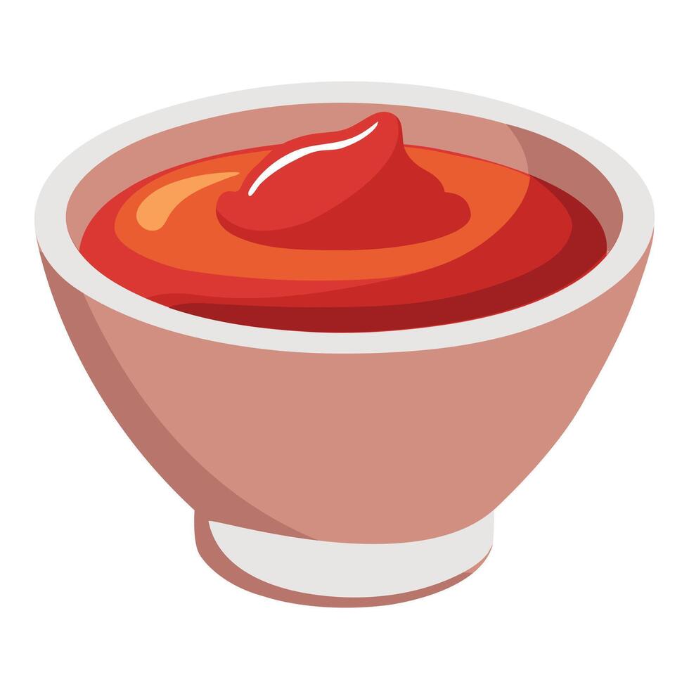 Illustration of Sauce Cup Isolated on white vector