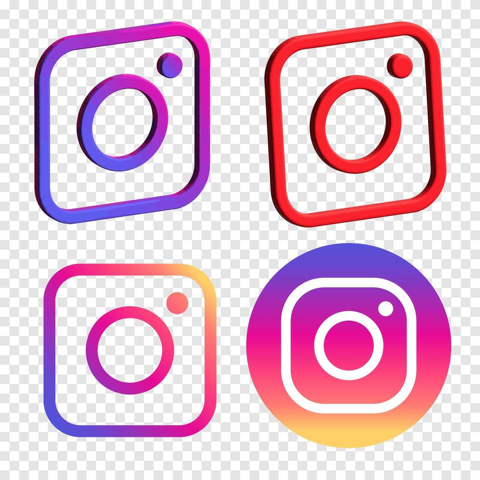 Camera icon social media sign icon instagram logo Camera symbol illustration. vector