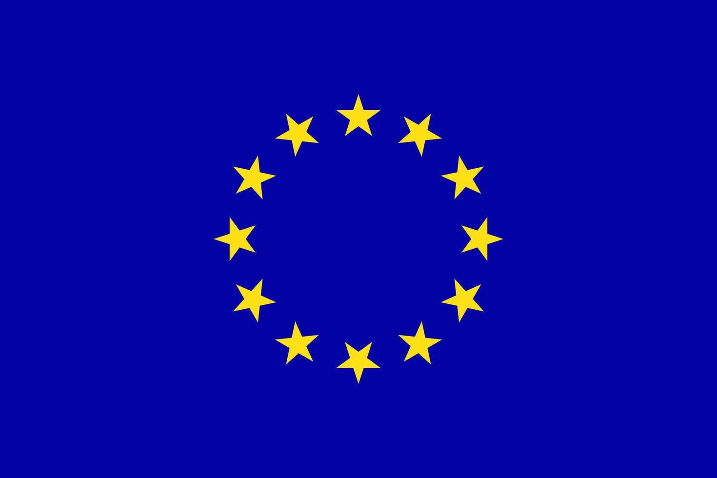 European flag. An illustration of the EU flag. European union, Europe flag. vector