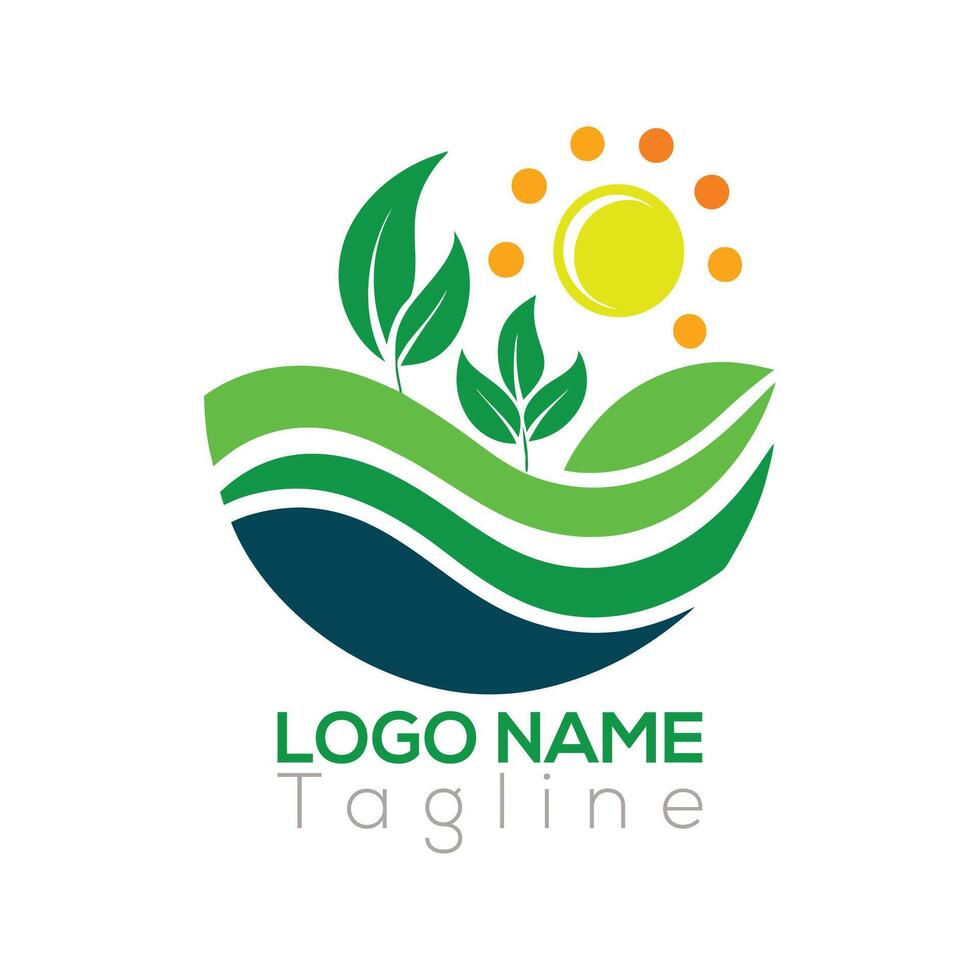 Nature Inspired Minimalist Logos for Brands Focused on Sustainability vector