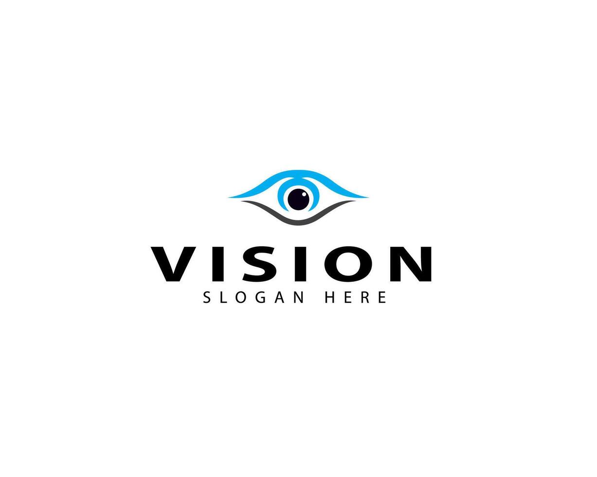 Vision logo for medical or surgical eye practice. logotype symbol design simple vector