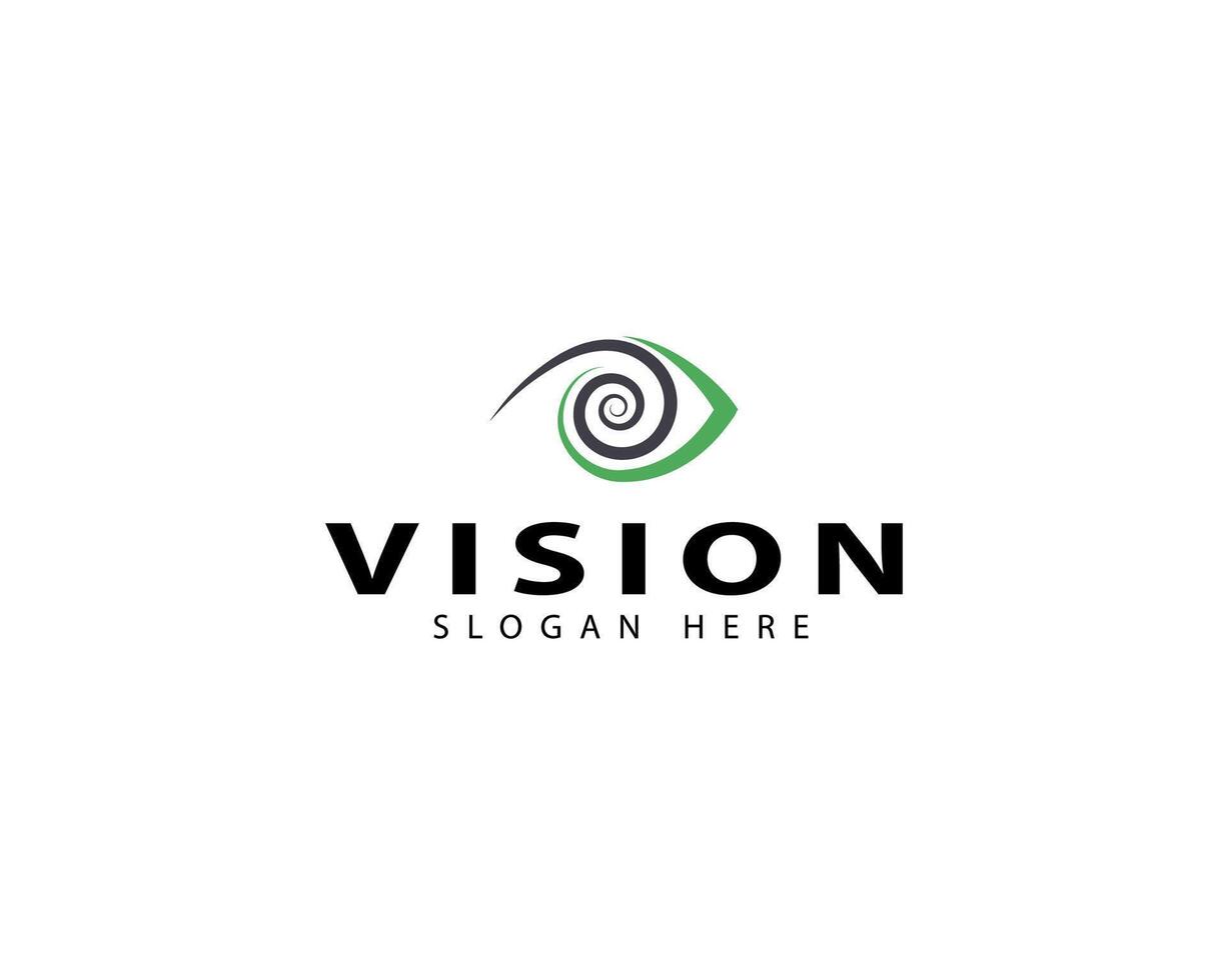 Eye Logo Abstract Line Art Style. Media Technology Logo Template vector