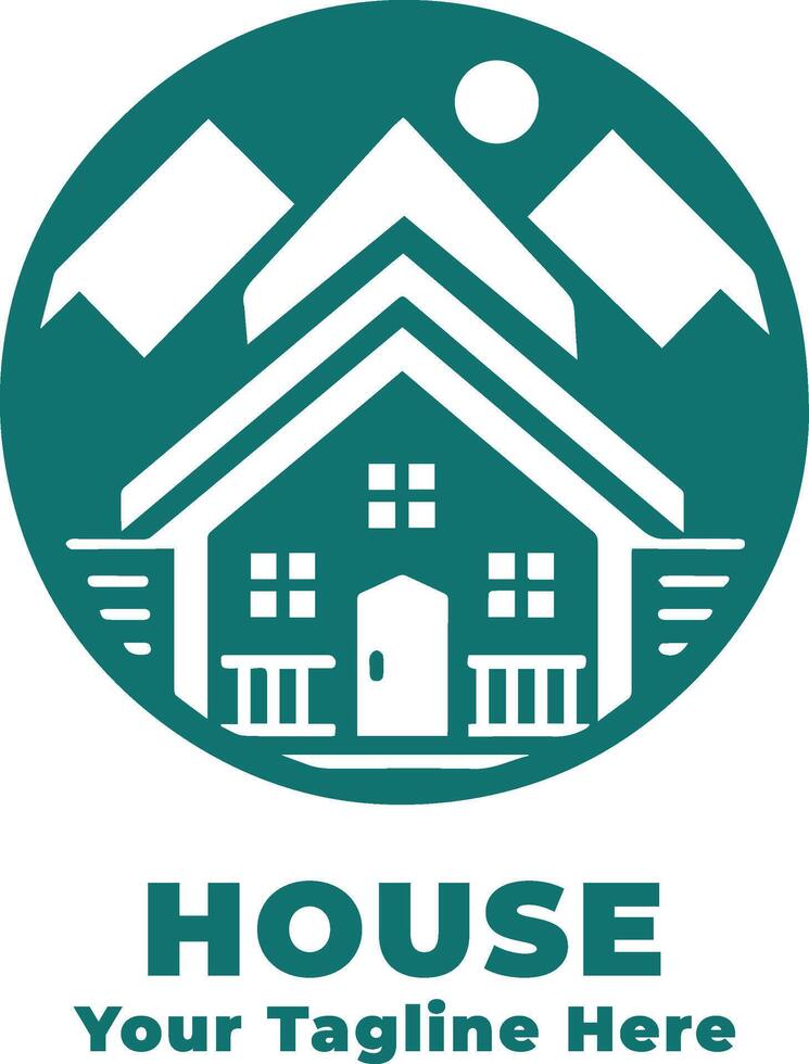 Simple Logo House Design Illustration vector