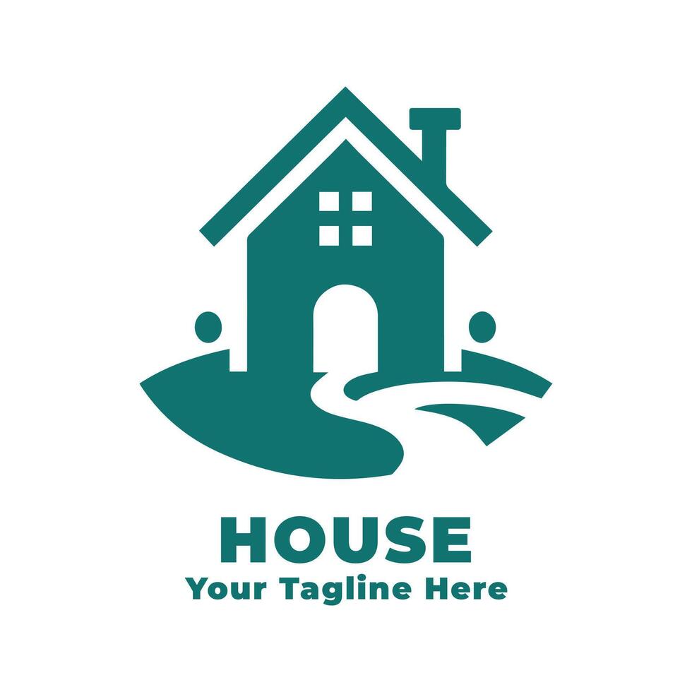 Logo House Simple Illustration Silhouette vector