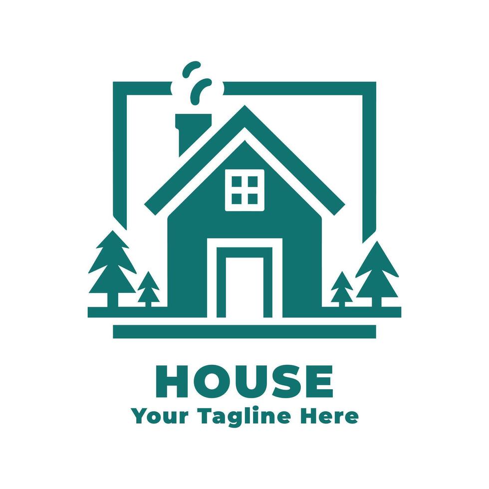 Logo House Simple Illustration Design vector