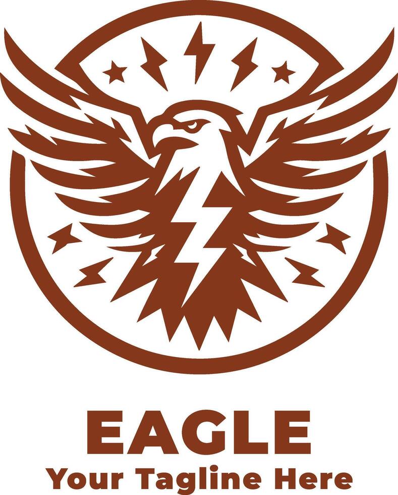 Eagle Simple Logo Illustration vector