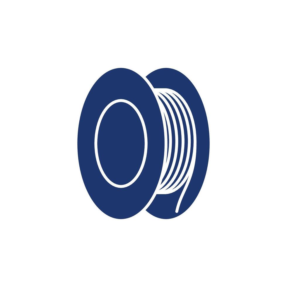 Simple Roll Cable full icon vector