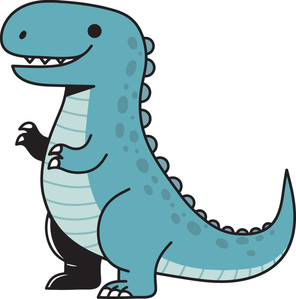 Dinosaur cartoon character design vector