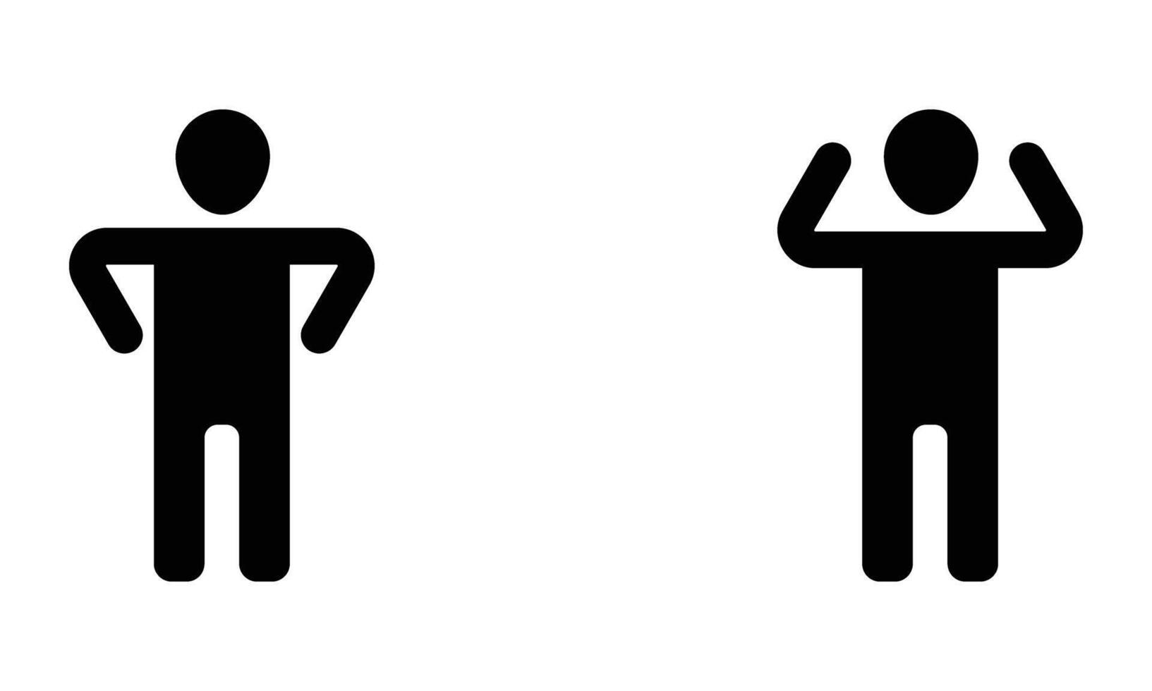 A silhouette of a man icon vector