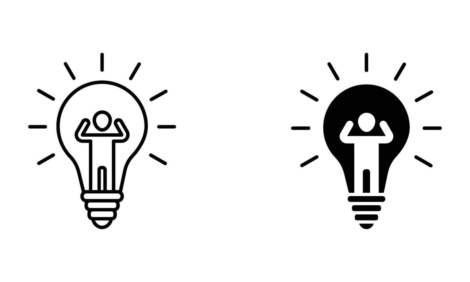 innovative and business idea icon vector