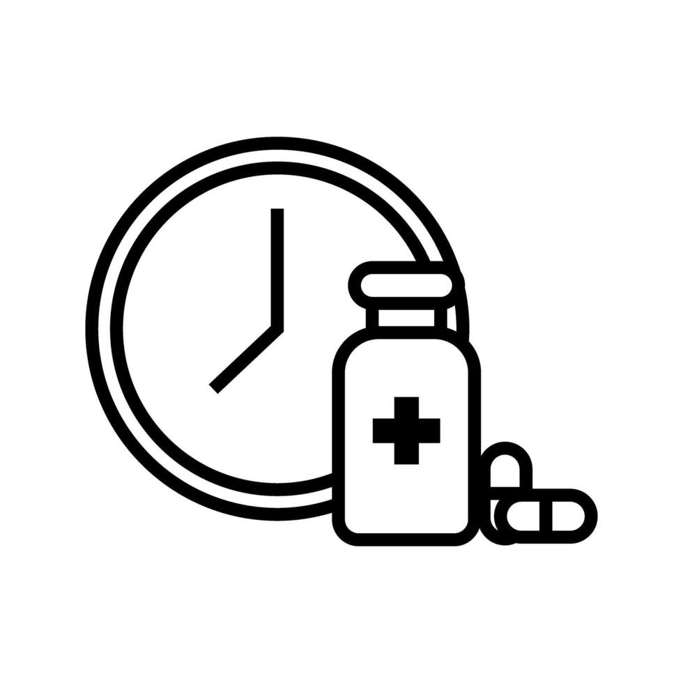 medication schedule time vector