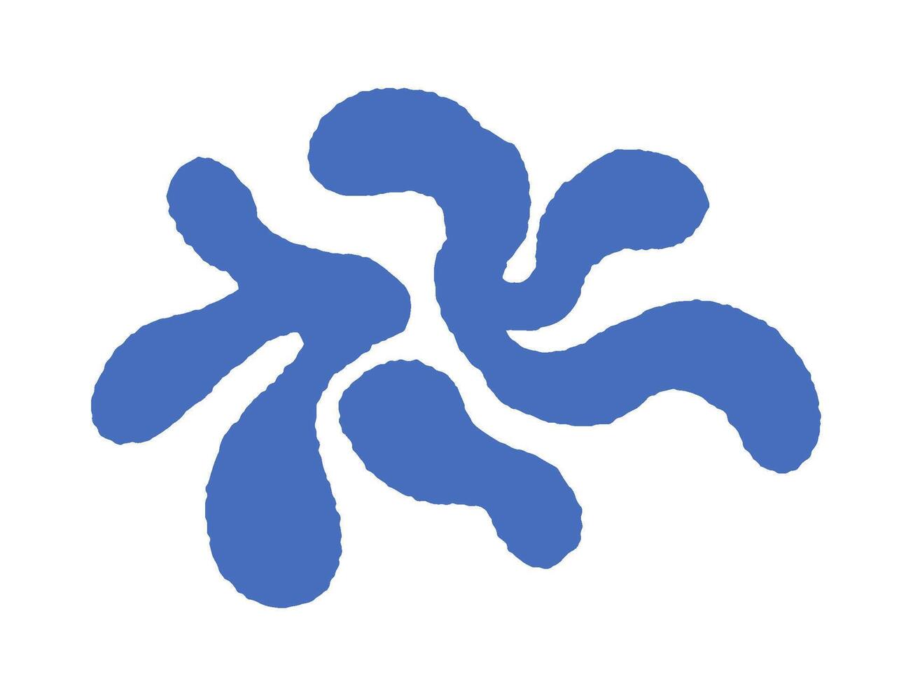 Swirling Shapes Abstract Illustration vector