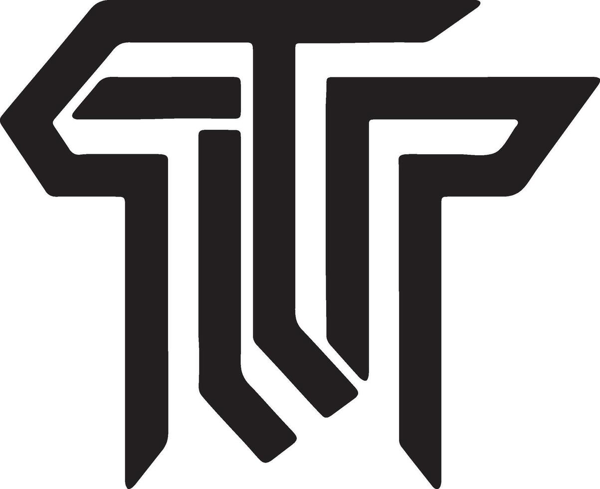 T alphabet logo design vector