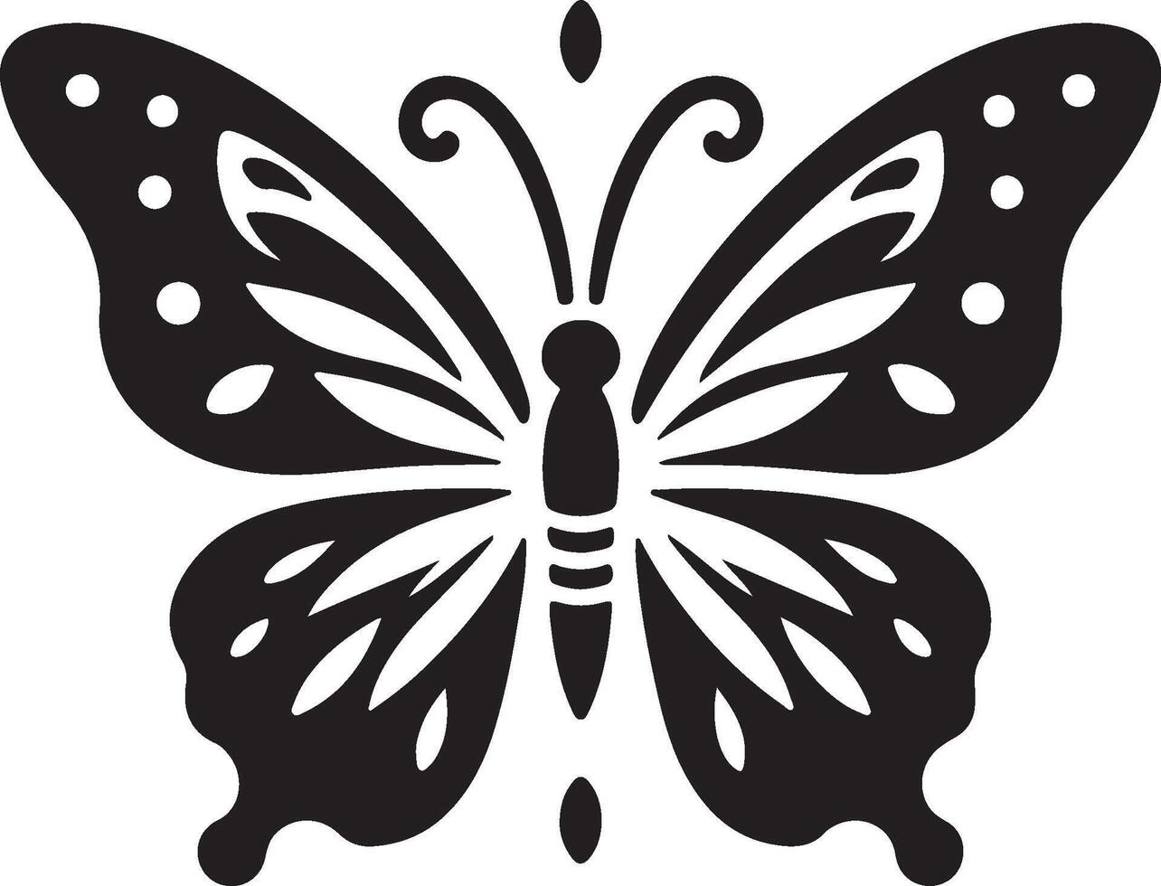 butterfly shilhoutte art vector