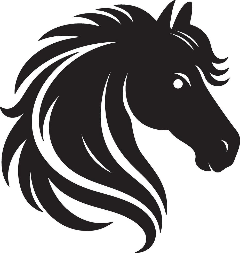 horse head art vector