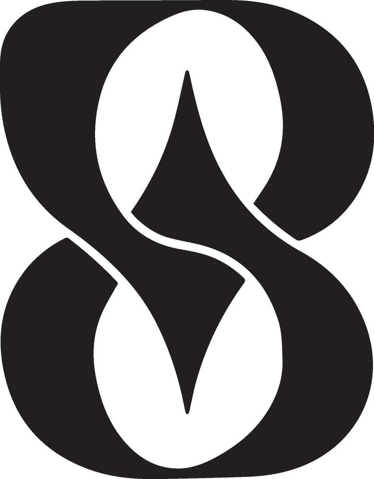 S alphabet logo vector