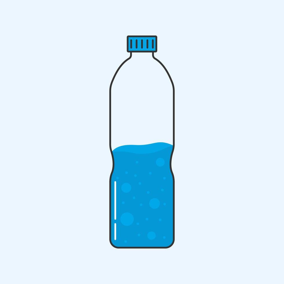 bottle of mineral water drink vector
