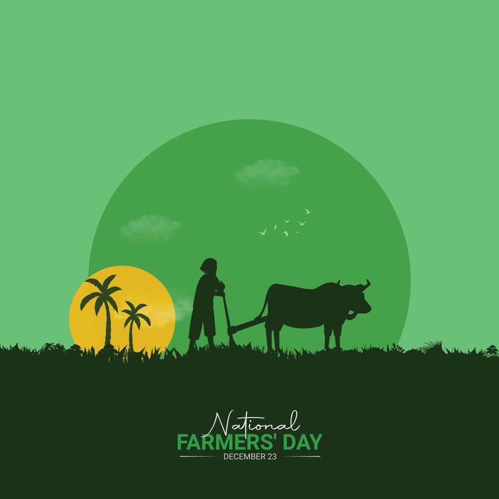National Farmer's Day. 3d illsutration vector