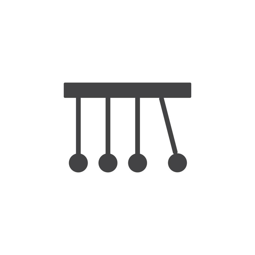 Physics icon Symbol mark in filled style vector