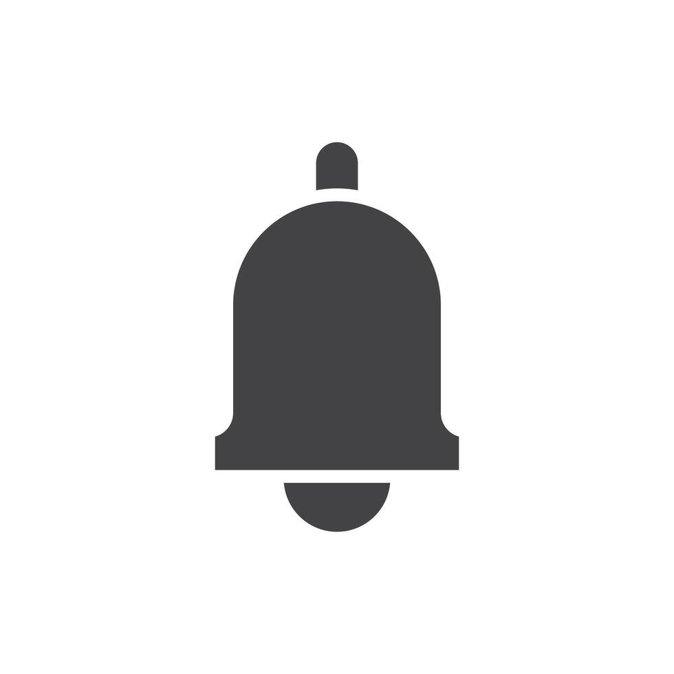 Notification icon Symbol mark in filled style vector