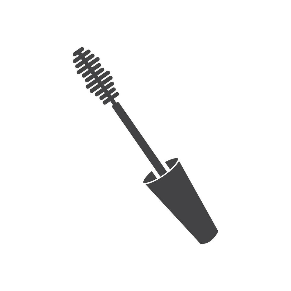 Mascara brush icon Symbol mark in filled style vector