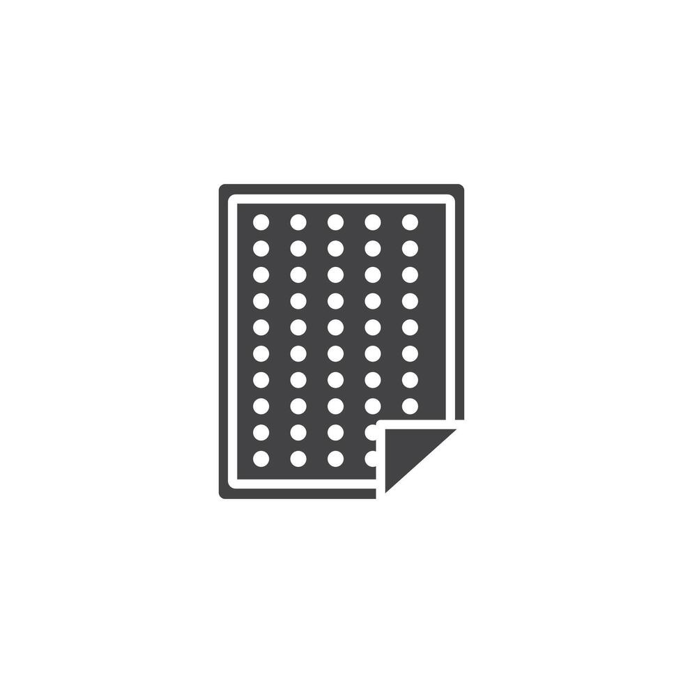 Nicotine patch icon Symbol mark in filled style vector