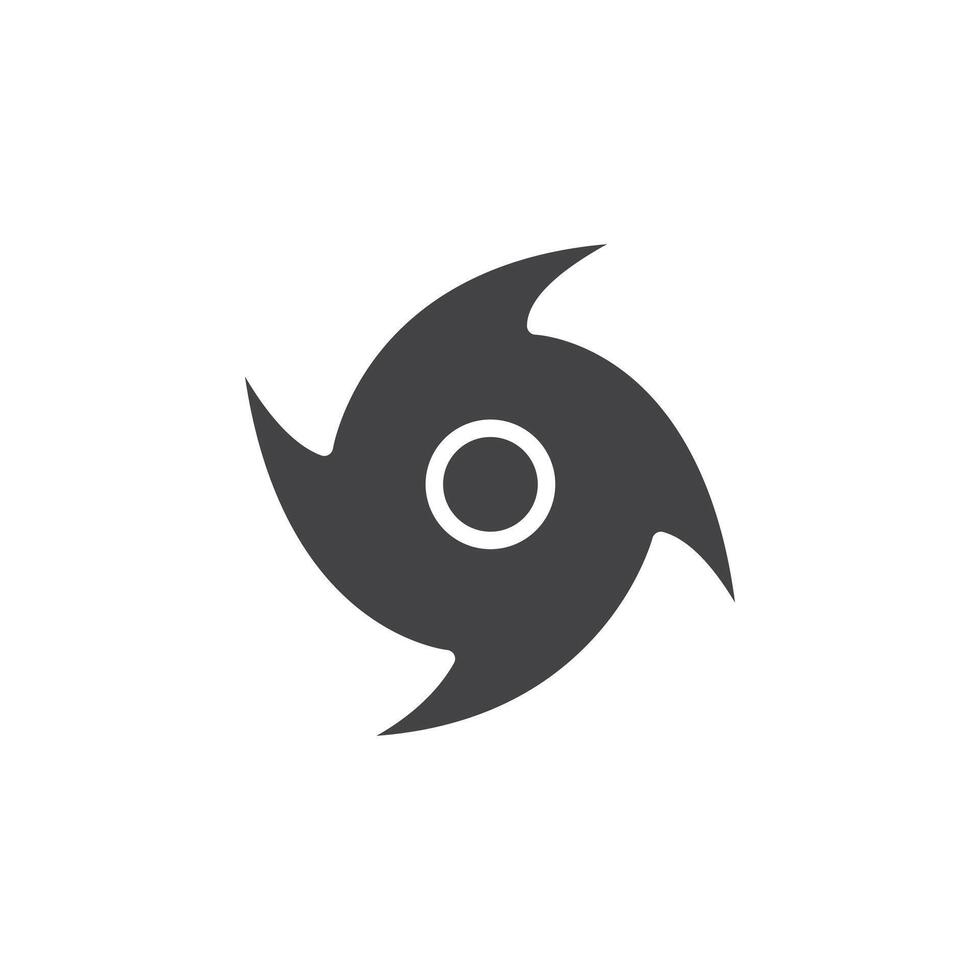Hurricane icon Symbol mark in filled style vector