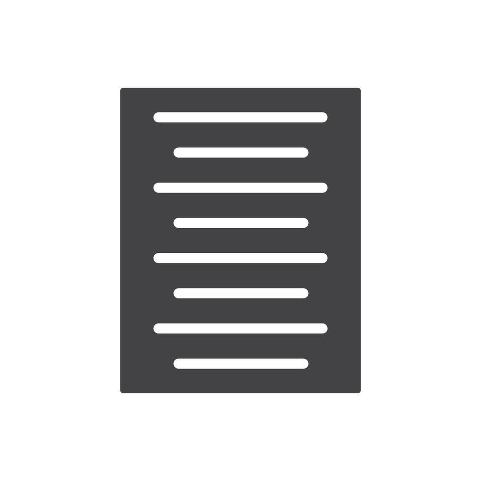 Align center icon Symbol mark in filled style vector